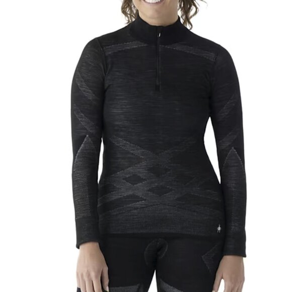 Smartwool Intraknit Thermal Merino Base Layer 1/4 Zip Long Sleeve Top Sz M NWOT - Picture 1 of 8